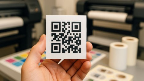 Печать наклеек с QR кодом