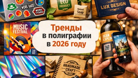 Тренды в полиграфии на 2026 год