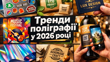 Тренди в поліграфії на 2026 рік