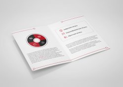 Буклет со сгибом (с биговкой), пример 3