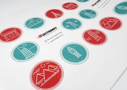 Наклейка круглая, пример 1