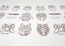 Фигурные наклейки, пример 4