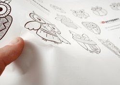 Фигурные наклейки, пример 5