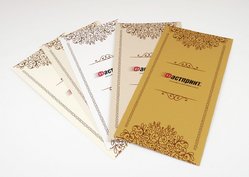 Открытки на дизайнерском картоне, пример 1