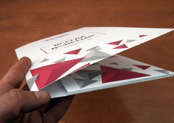 Папка с клеенным карманом, пример 2