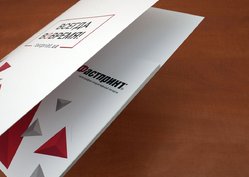 Папка с клеенным карманом, пример 4