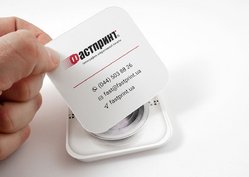 Визитки нестандартной формы, пример 4