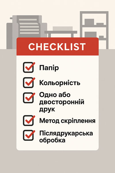 Друк презентацій: чек ліст параметрів