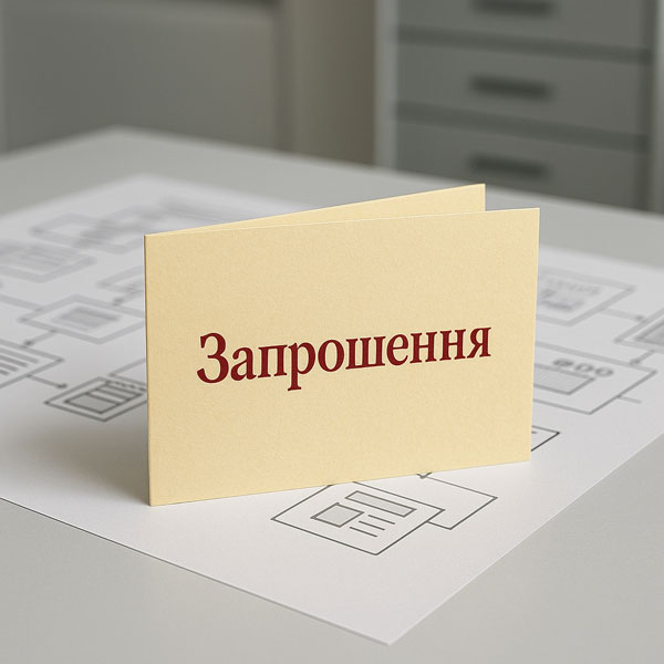 Виготовлення запрошень в типографії Фастпринт