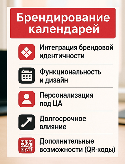 Брендирование календарей