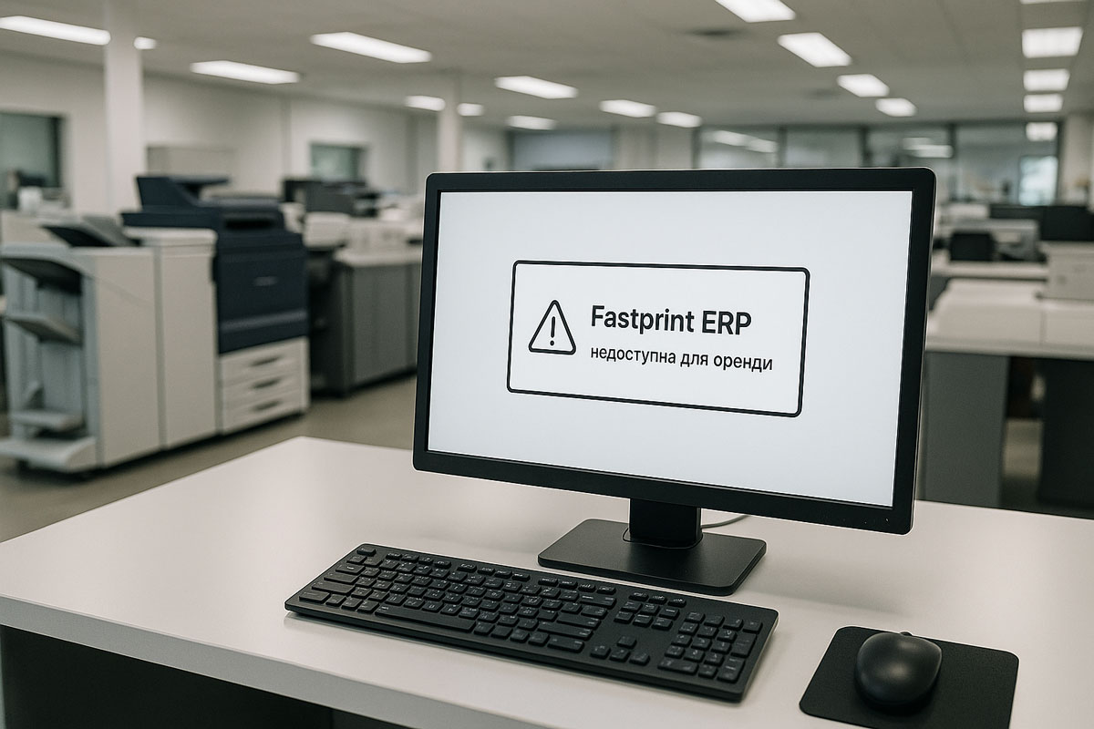 Фастпринт ERP недоступна для оренди