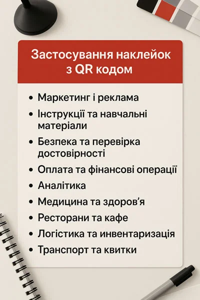 Застосування наклейок з QR-кодом: маркетинг, логістика, медицина
