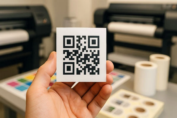 Друк наклейок з QR-кодом у друкарні Fastprint Київ