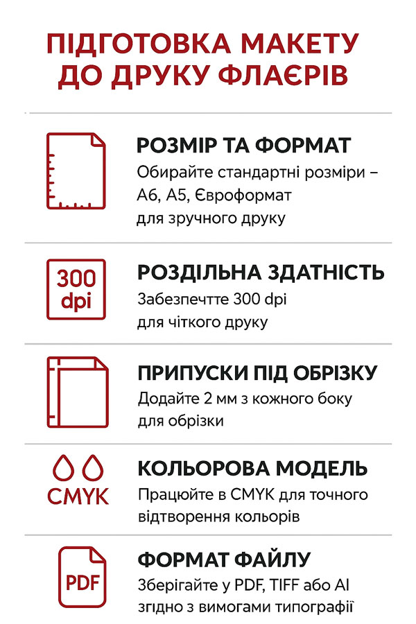 Підготовка флаєрів до друку