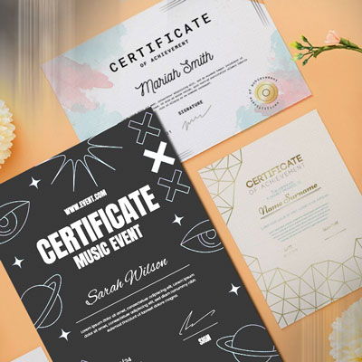Подарункові сертифікати, стандартні